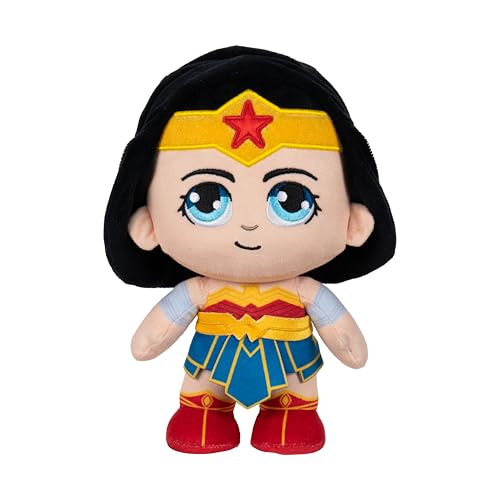 Jazwares DC Wonder Woman Plush - 8-Inch Stuffed Collectible Super Hero Toy from Warner Bros. Discovery - Officially Licensed - Ages 3+