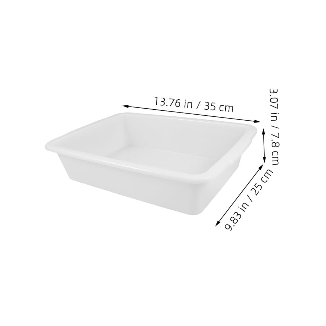 Unomor 2Pcs Multi Functional Plastic Laboratory Tray Spill Chemical Reagent Mixing Tray for Organizing and Managing Supplies Teaching