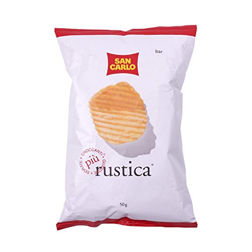 10x San Carlo Rustica Chips Patatine Kartoffelchips gesalzen 50g Kartoffel chips Cover