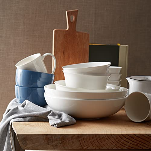 Dowan 11.5 Inch Large Serving Bowls, 3.2 Qt White Bowls, Serving Platter, Big Ceramic Bowls, Nesting Bowls, Centerpiece thumb #6