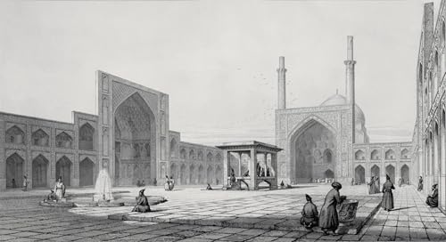 Lienzo de pared Venerdì a Isfahan de Pascal Coste, cuadro decorativo de 60x90cm para salón
