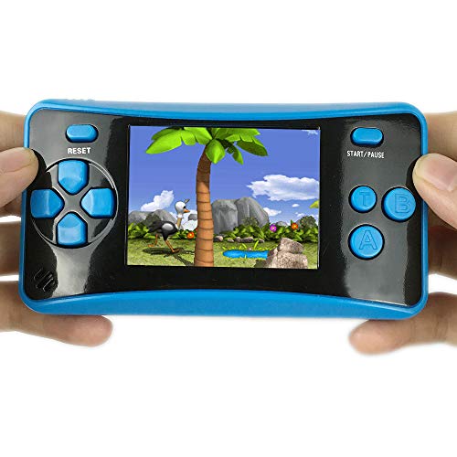 Portable Handheld Games For Kids 2.5" Lcd Screen Game Tv Output Arcade Gaming Player System Built In 182 Classic Retro Video Games Birthday For Your Boys Girls (Blue) #TOP2
