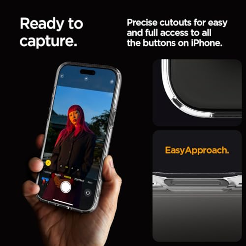 Image of Spigen for iPhone 16 Pro Case, Ultra Hybrid [No Magnet Ring][Anti-Yellowing] - Crystal Clear