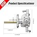 Saihisday 44300-07G01 Gas Tank Fuel Cock Valve Petcock Replacement for Suzuki LTZ 400 Kawasaki KFX 400 2003-2007