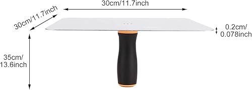 Miniatura 4 de Halcón de enlucido de aluminio con mango extraíble, soporte para tablero de mortero de yeso de 11.8 pulgadas, herramienta de enlucido para paneles