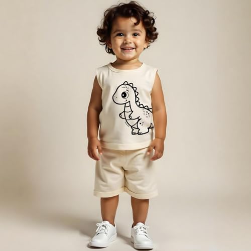 Image of minicult kids Kids Cotton Shorts and Matching Tshirt Coord clothing set with Cute Prints Clothing Set (200gsm Cotton Fabric)