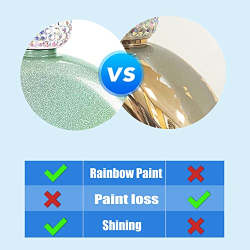 Round Hip Flask For Lady With Rhinestone Cap, Lovely Drink Flasks,Glitter Coating,Portable Whiskey Flask For Club Party And Evening,Capacity 5 Oz (Green) #TOP4