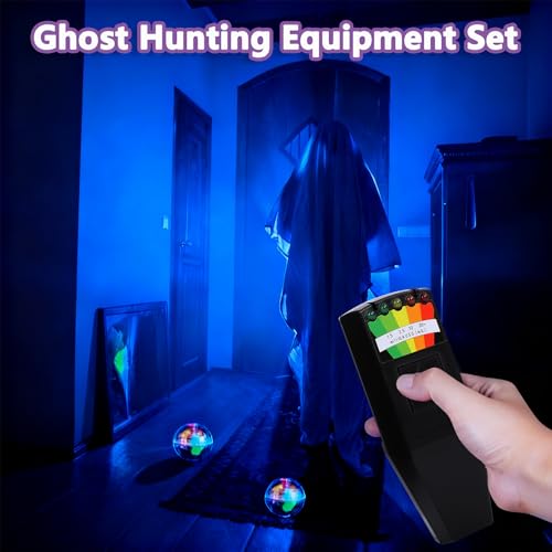 Image of Ghost Hunting Equipment EMF Meter 5 LED Magnetic Field Detector Hand-held Spirit Box Paranormal Equipment，Home and Office EMF Detector