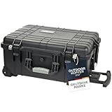 HMF Outdoor-Trolley, ODK400, Fotokoffer mit Rasterschaumstoff | 58,5 x 45 x 27,5 cm | Schwarz