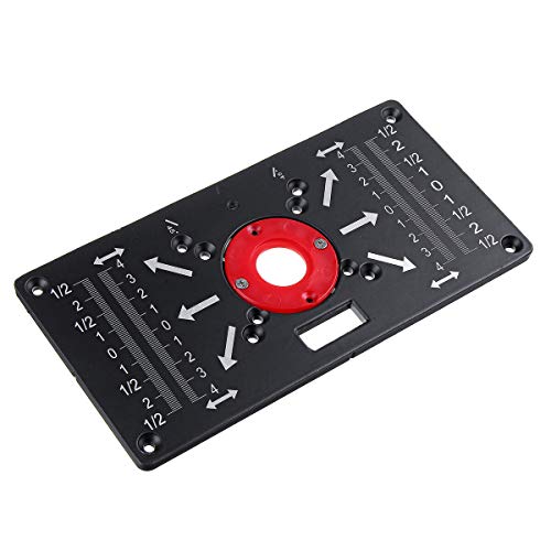 Máquina de recorte flip panel carpintería router tabla placa de inserción de aluminio 8mm 3