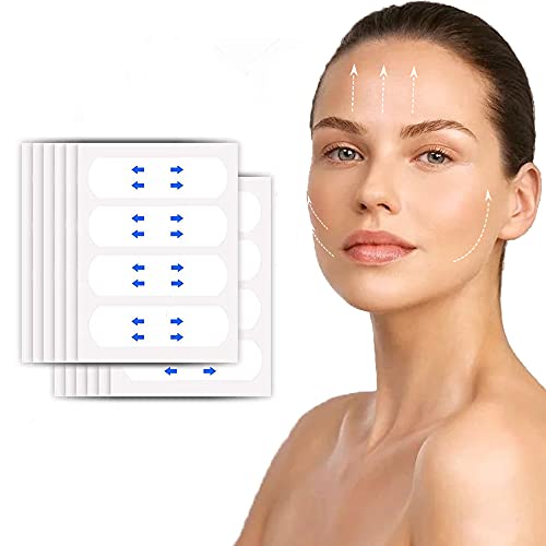 【New Matte Upgrade】 40PCS/Box Face Lifting Patch Invisible Artifact Sticker Lift Chin Thin Face Sticker Adhesive Tape Make up Face Lift Tools