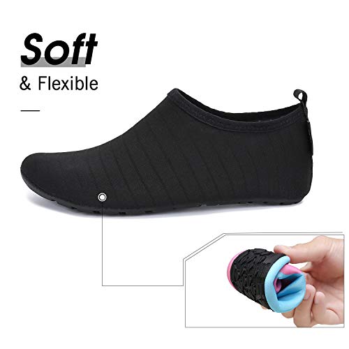 Kid's Breathable Aqua Shoes Anti Slip Quick-Dry Beach Swimming Diving Walking Boy's Girl's Athletic Water Socks 4-5 Big Kid #TOP4