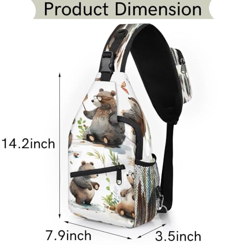 Bolso Sling Unisex para Mujeres y Hombres para Viaje y Senderismo miniatura 2