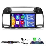 EWLSAC Android 13.0 Double Din Car Stereo for Toyot-a Camry 2000-2006 9 Inch HD Touchscreen in-Dash GPS Navigation with Carplay Android Auto Bluetooth/FM Radio/RDS/WiFi/Mirror-Link(2G+32G)