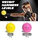Boxing Reflex Ball for Kids, 2 Levels Boxing Ball with 2 Adjustable Headbands and 1 Pair Gloves Perfect for Reaction, Punching Speed, Fight Skill and Hand Eye Coordination Training (Yellow+Pink)