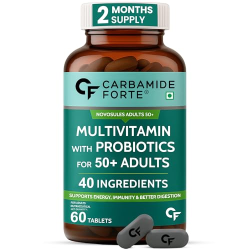 Carbamide Forte Multivitamin Tablets For Adults 50+ | Multivitamin for senior citizens 50 plus | Mul...