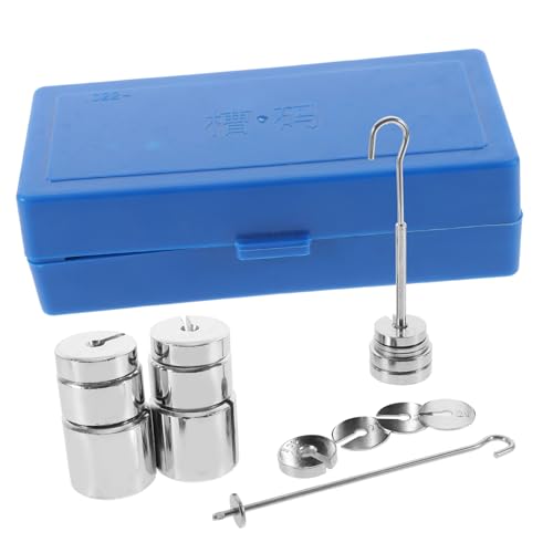 COSMEVIVI Hooked Weights for Experiments Slotted Mass Set Metal Hanger for Lab Use