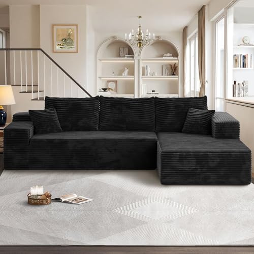 104" Cloudy Sectional L Shaped Couch for Living Room, No Assembly...