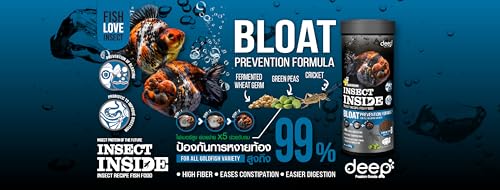 Image of Deep Bloat Prevention Formula with Insect Inside (Cricket) & Green Peas for All Gold Fish Variety Sinking Type Micro Pellet 100 Gm,Small