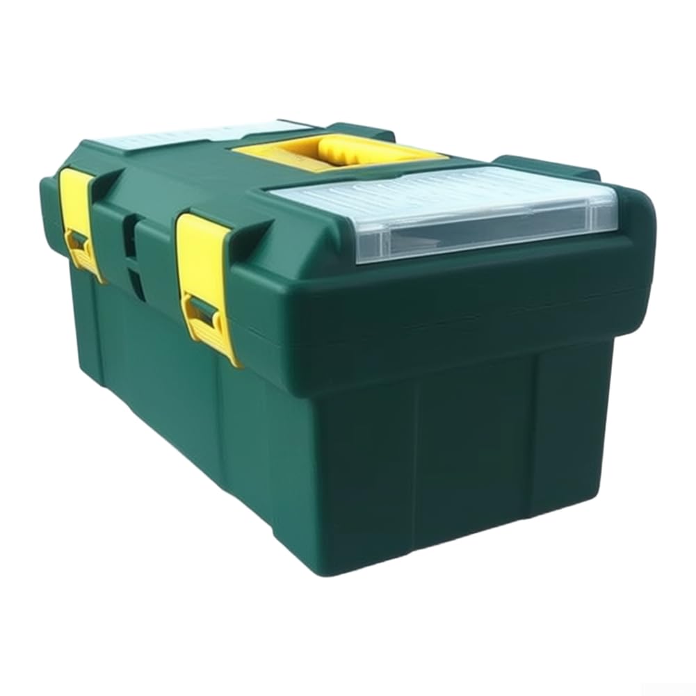 Cassetta degli attrezzi, Scatola di immagazzinaggio di plastica, Organizzatore di attrezzi, Caso di hardware | Custodia di grande capacità con maniglia ergonomica, design robusto per accessori per strumenti