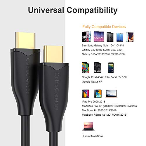 Image of Cablecreation Usb C To Usb C 60W, 3Ft Type C 3A Laptop Fast Charging Cable, Compatible With Macbook Pro 13? , Ipad Pro 2020 /2018, Galaxy S20 /S10 /S9 /S9+, Pixel 3 Xl, 1M, Black