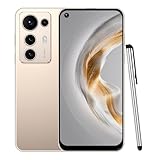 McMgc Unlocked Smartphone, Android 12.0 Mobile Phones 6.6'' HD+ Screen, 32GB ROM/256GB SD, 4G Dual SIM, Dual Camera, Face ID+WiFi+BT+FM+GPS+OTG (C25Ultra-Gold)