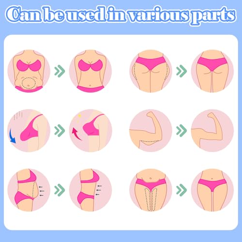 Image of Bonuci 30 Pieces Tummy Lift Tuck Tapes, Invisible Waterproof Cellulite Bikini Swimsuit Thigh Boob Skin Lift Tapes for Women