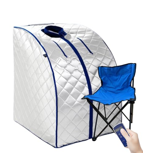 Portable Infrarotsauna XL Deluxe mit Klapphocker | Faltbare Heimsauna für 1 Person | Mobile Infrarot-Wärmekabine 1000W | Wellness Sauna Zelt für Zuhause | CHI-Enterprise Portable Infrarotsauna XL Deluxe mit Klapphocker | Faltbare Heimsauna für 1 Person | Mobile Infrarot-Wärmekabine 1000W | Wellness Sauna Zelt für Zuhause | CHI-Enterprise