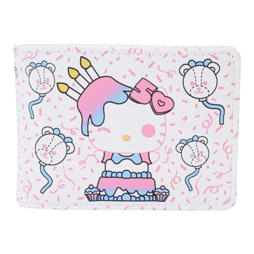 Funko Pop! Sanrio: Hello Kitty 50th Anniversary All Over Print Cake Bi-Fold Wallet