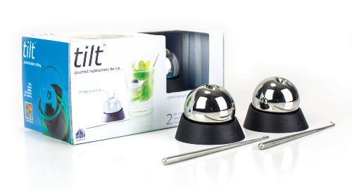 Soireehome Tilt Twin Beverage Chilling Balls with Garnishing Sticks & Stands | Perfect for Wine, Whiskey & Cocktail | Perfect for Keeping Food & Drinks Cool Without the Mess Soireehome Tilt Twin Beverage Chilling Balls with Garnishing Sticks & Stands | Perfect for Wine, Whiskey & Cocktail | Perfect for Keeping Food & Drinks Cool Without the Mess