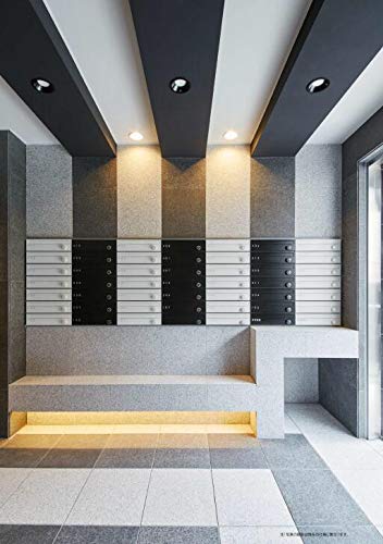 Nasta D-All Ks-Mb3001P-2Lky-Bk Post, Front Entry, Indoor Type, Black, Body Depth 10.9 Inches (27.8 Cm), Body Height 7.9 Inches (20 Cm), Body Width 14.2 Inches (36 Cm), 3 Pieces #TOP4