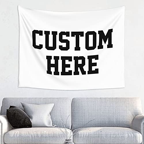 Custom Tapestry Personalized Image Text Custom Wall Tapestry Wedding Funny Backdrop 37W X 29L Tapestries White Dormitory