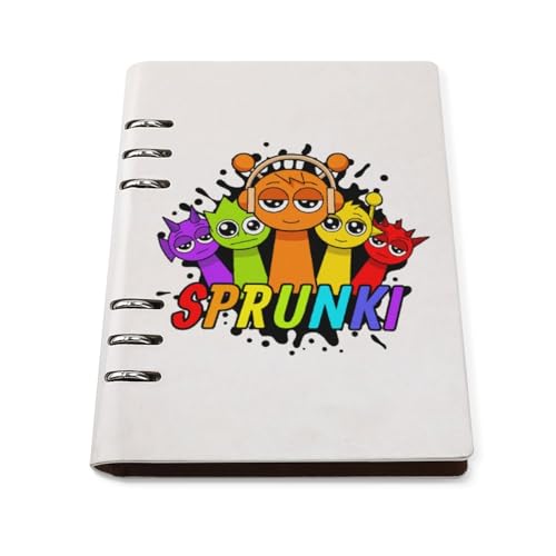 バインダーノート スプランキー グッズ システム手帳 A5 ルーズリーフ 6穴 PUレザー 可愛い メモ帳 DIY 日記帳 アニメ 子供用 学生 文房具 卒業記念品 プレゼント