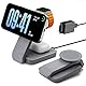 Eazpower Magsafe Ladestation für Apple Watch und iPhone 3 In 1 Faltbar, Kabellose iPhone Ladestation Magsafe Ladegerät Mehrere Geräte, Reisen Tragbar Wireless Charger