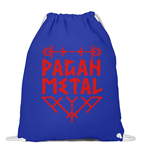 Odin Marteau de Thor sac de gym Pagan Metal en coton bleu roi 37x46cm