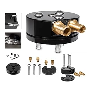 SMALLFATW Diesel Fuel Tank Gas Integrated Return Dual-Port Sump Kit Compatible with Airdog FASS Cummins Duramax Powerstroke