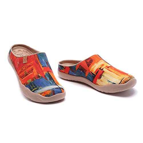 Pantoufles peintes Malaga confortables chaussures d'été légères UIN - 4