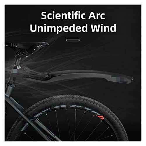 Guardabarros para bicicleta que evita manchas de barro con luz trasera y soporte flexible 5