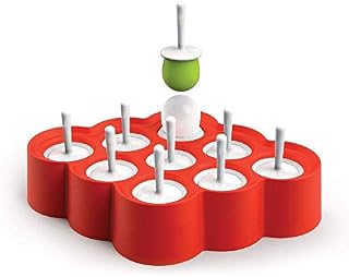 Reusable Mini Pop Molds,9 Miniature Popsicle Molds With Sticks and Drip-guards,Easy-Release and BPA-free