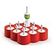 Reusable Mini Pop Molds,9 Miniature Popsicle Molds With Sticks and Drip-guards,Easy-Release and BPA-free Silicone,DIY Ice Cream Maker Kit and Candy Chocolate Mould for Kids,Family,Adults(Red)