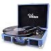 Produktbild Plattenspieler, VOKSUN Bluetooth Schallplattenspieler Vinyl Plattenspieler Turntable Eingebauter Lautsprecher, Riemenantrieb 33/45/78 U/min, Tragbar Koffer Plattenspieler mit Vinyl-zu-Digital-Aufnahme