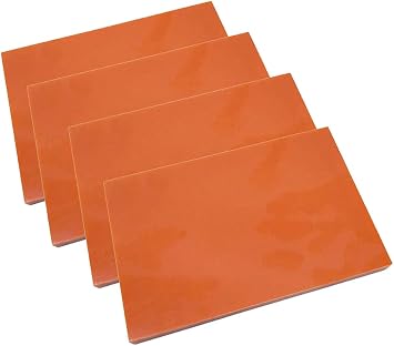 Red Bakelite Phenolic Resin Flat Sheets Plates Panels Boards PCB 100mm x 150mm 4 pcs,Thickness 6mm