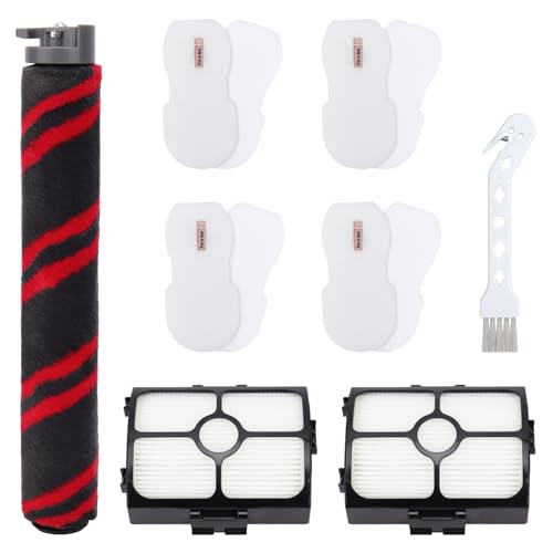 Image of HZ3002 Replacement Brush Roller and Filters for Shark HZ3002 / HZ3000 Vacuum Cleaner - Replace Parts XFFKHZ3000 XHFHZ3000, 1 Brush Roller 2 HEPA Filters & 2 Foam and Felt Filters