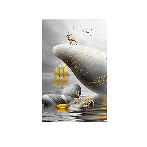Kit Peinture Diamant 5D 70x120cm avec strass carrés et ronds pour broderie