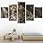 SIGNWIN 5 Panel Canvas Wall Art Animals Cheetah Closeup Contemporary Expressive Modern Artwork for Home Decorations Ready to Hang - 60"x32"x5 Panels