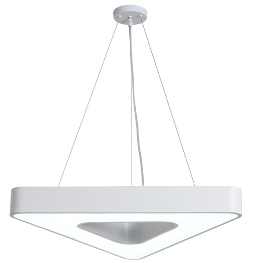 CWVYKNP Office Cone Pendant Lamp Daylight Bright Minimalist White Hanging Light Fixtures Industrial Ceiling Embedded Mount Chandeliers with Acrylic Shade for Commercial Use Supermarket Hallway