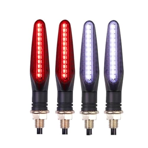 Clignotant indicateurs moto LED feux freinage jour 12V clignotants coulants universels pack de 4