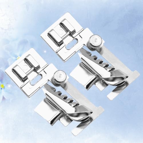 Set 2pcs Pies Prensatelas Enrollados Para Máquina De Coser miniatura 5