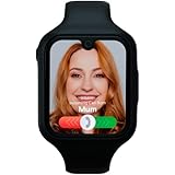 Moochies Odyssey All-In-One 4G Smartwatch Phone for Kids, Touchscreen, Video/Voice Calling, Messages, GPS Location, Camera, Parental Control, SOS Alerts, Safe Zones, Subscription Required - Black