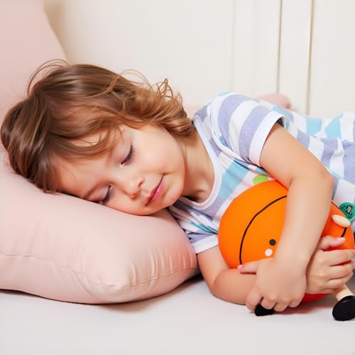 Image of Ryttir 11 Inch Big Creative 3D Simulation Basketball Pillow,Fluffy Cars Pillow Basketballs Toy Outdoor Cushions for Ball Owners,Cuddle Companion for Kids and Adults